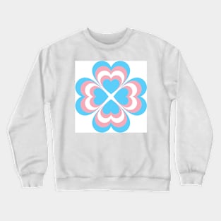 Trans clover hearts Crewneck Sweatshirt